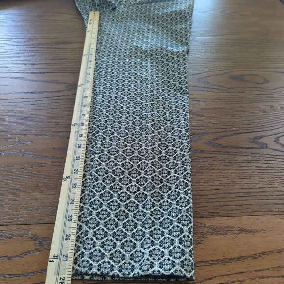 Ann Taylor Womens Metallic Brocade Patterned Slim Ankle Pants Size 8 - Picture 14 of 15